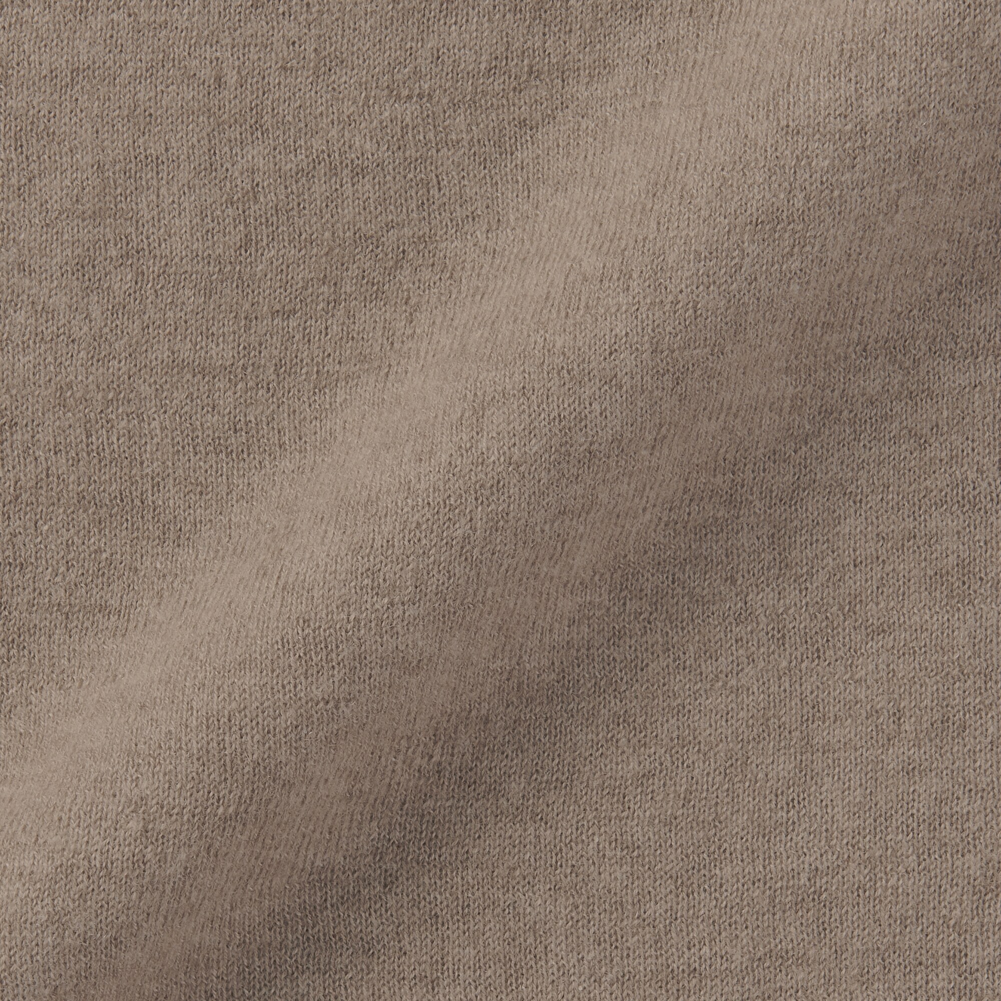 婦人　自然のまんまの色　カシミヤＶネックカーディガン