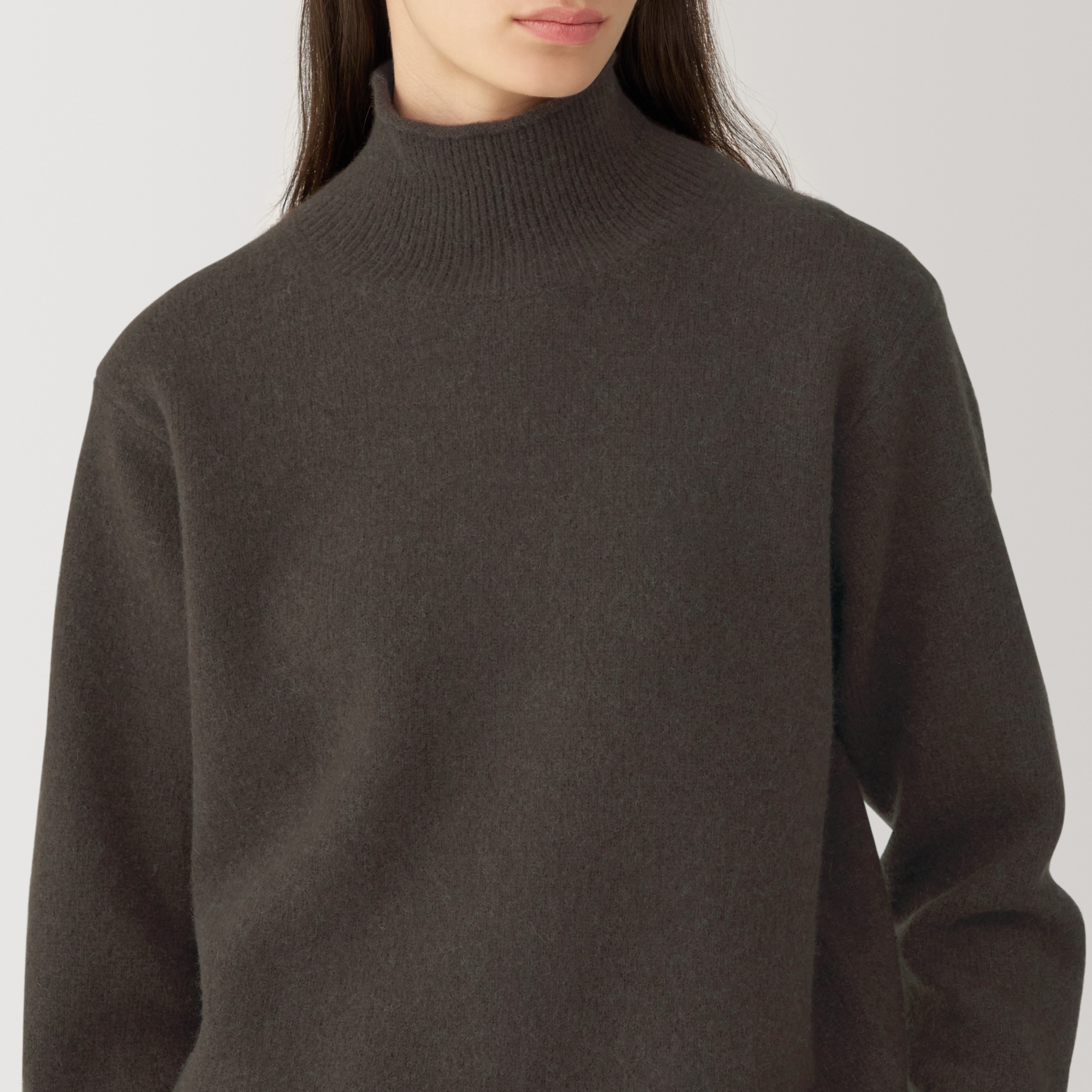 婦人　ヤク混タートルネックセーター