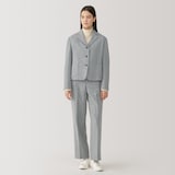 婦人　ウール混ストレートパンツ