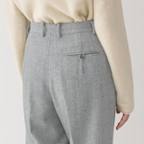 婦人　ウール混ストレートパンツ