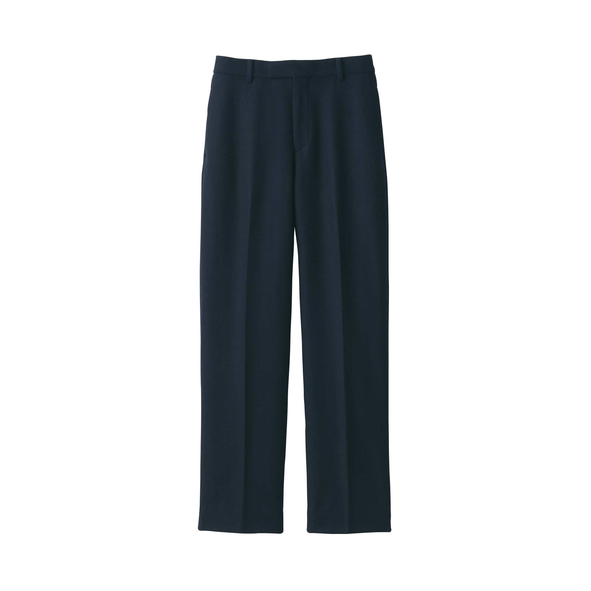 婦人　ウール混ストレートパンツ