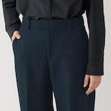 婦人　ウール混ストレートパンツ