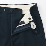 婦人　ウール混ストレートパンツ