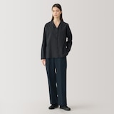 婦人　ウール混ストレートパンツ