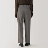 婦人　ウール混ストレートパンツ