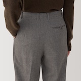 婦人　ウール混ストレートパンツ