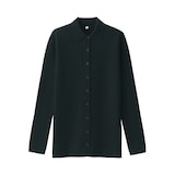 婦人　ダブルフェイスニットシャツ