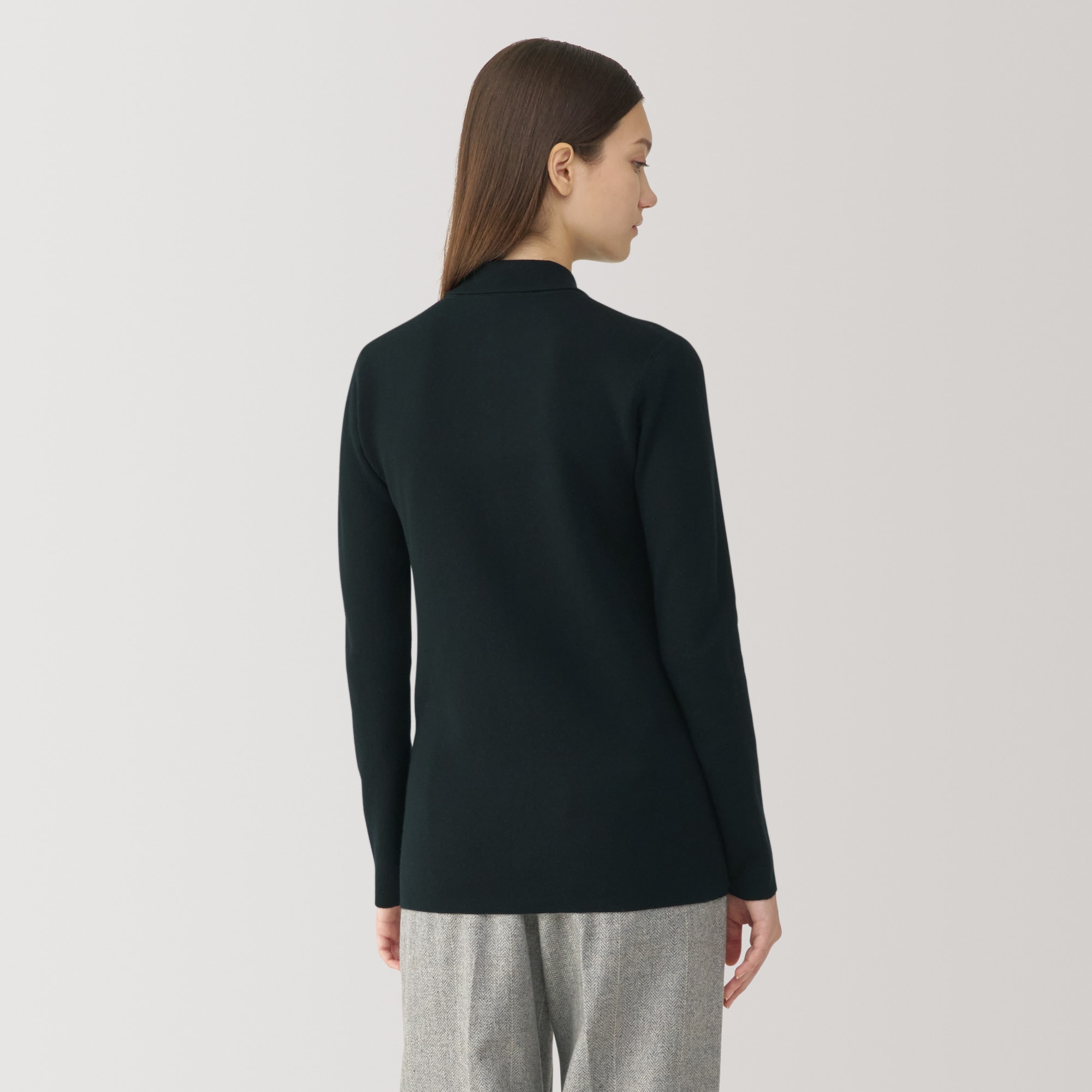 婦人　ダブルフェイスニットシャツ