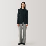 婦人　ダブルフェイスニットシャツ