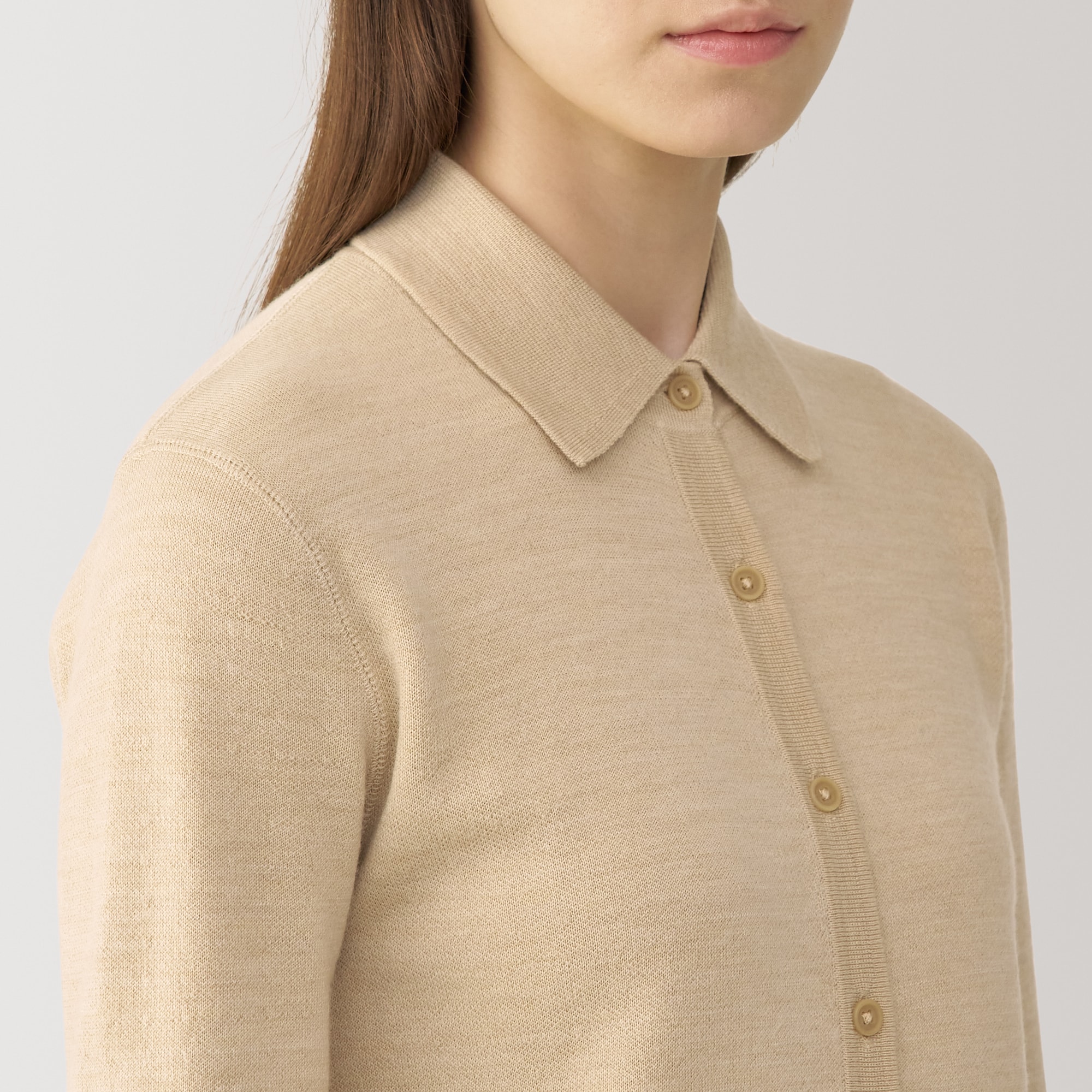 婦人 ダブルフェイスニットシャツ | 無印良品