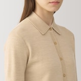 婦人　ダブルフェイスニットシャツ