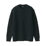 婦人　ウールローゲージクルーネックセーター