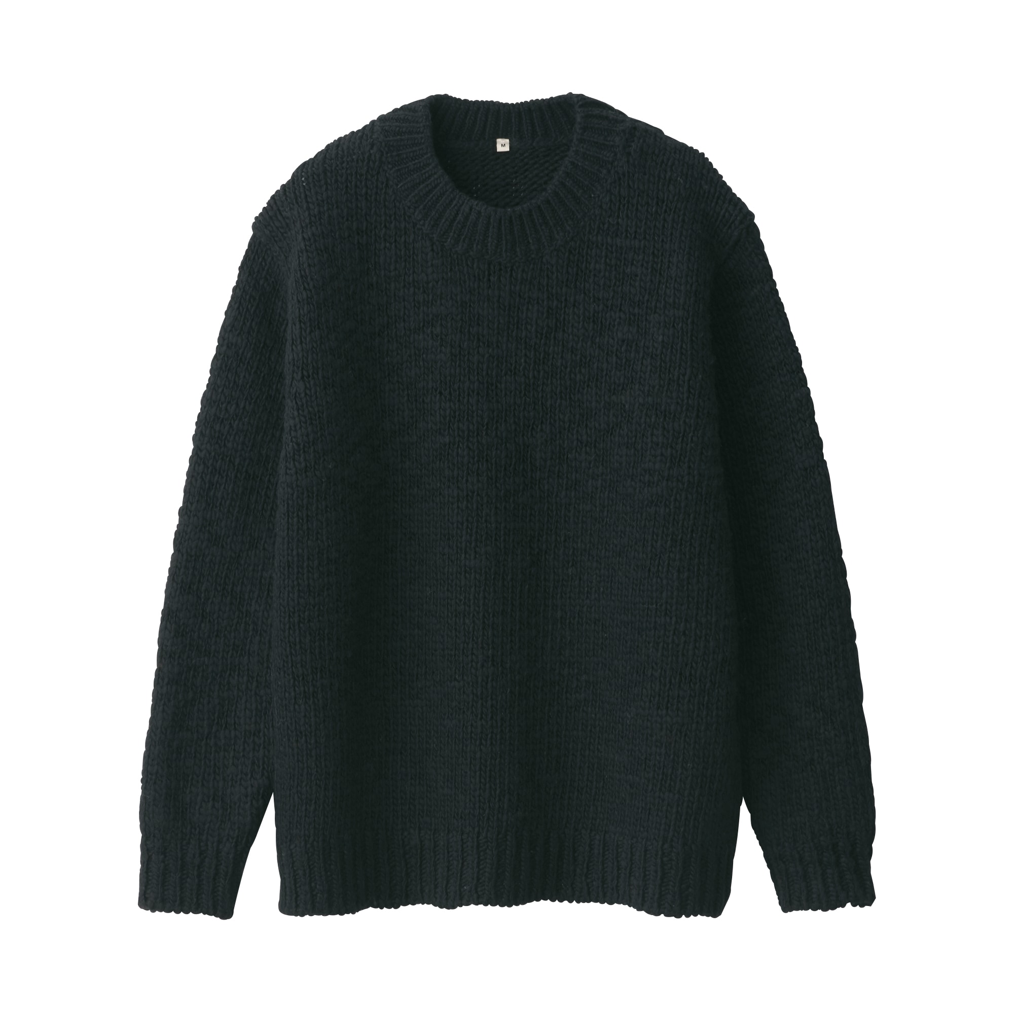 婦人　ウールローゲージクルーネックセーター