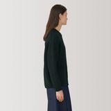 婦人　ウールローゲージクルーネックセーター