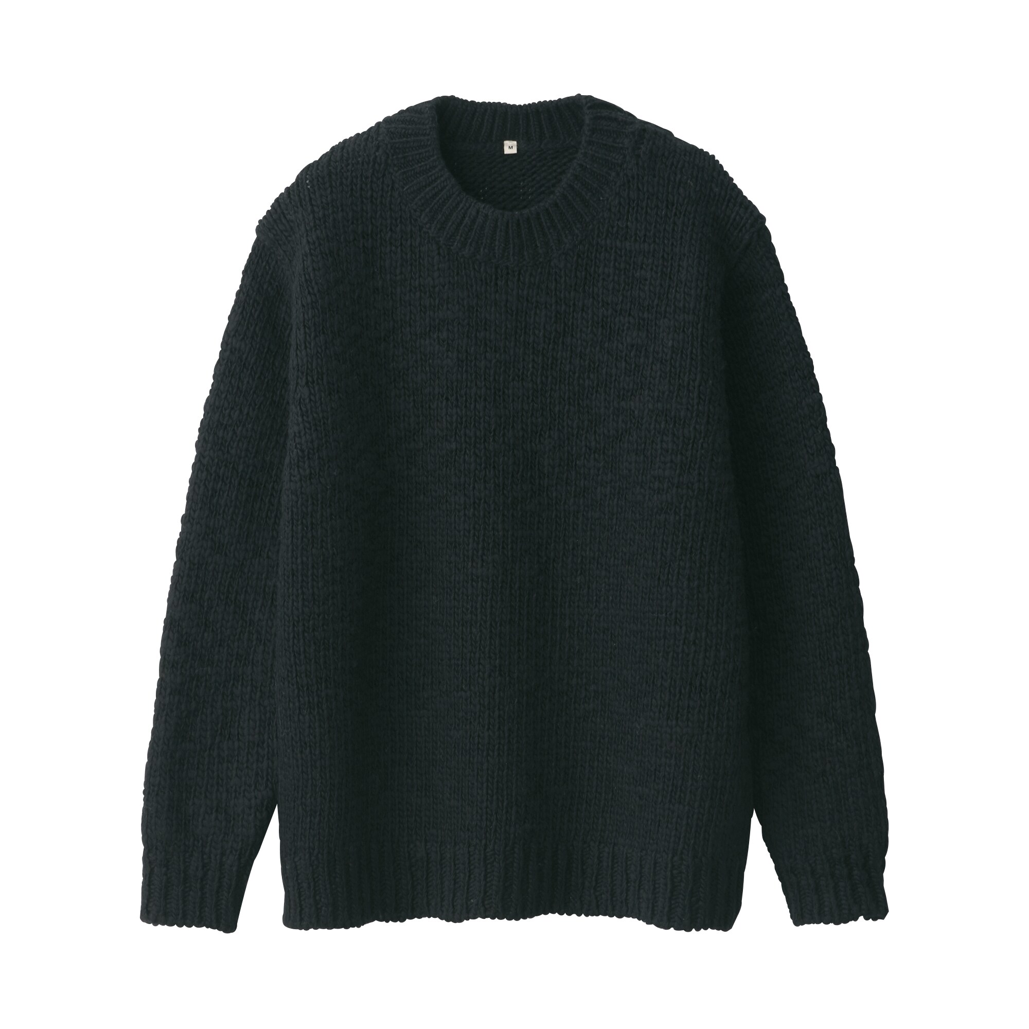 婦人　ウールローゲージクルーネックセーター