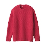 婦人　ウールローゲージクルーネックセーター