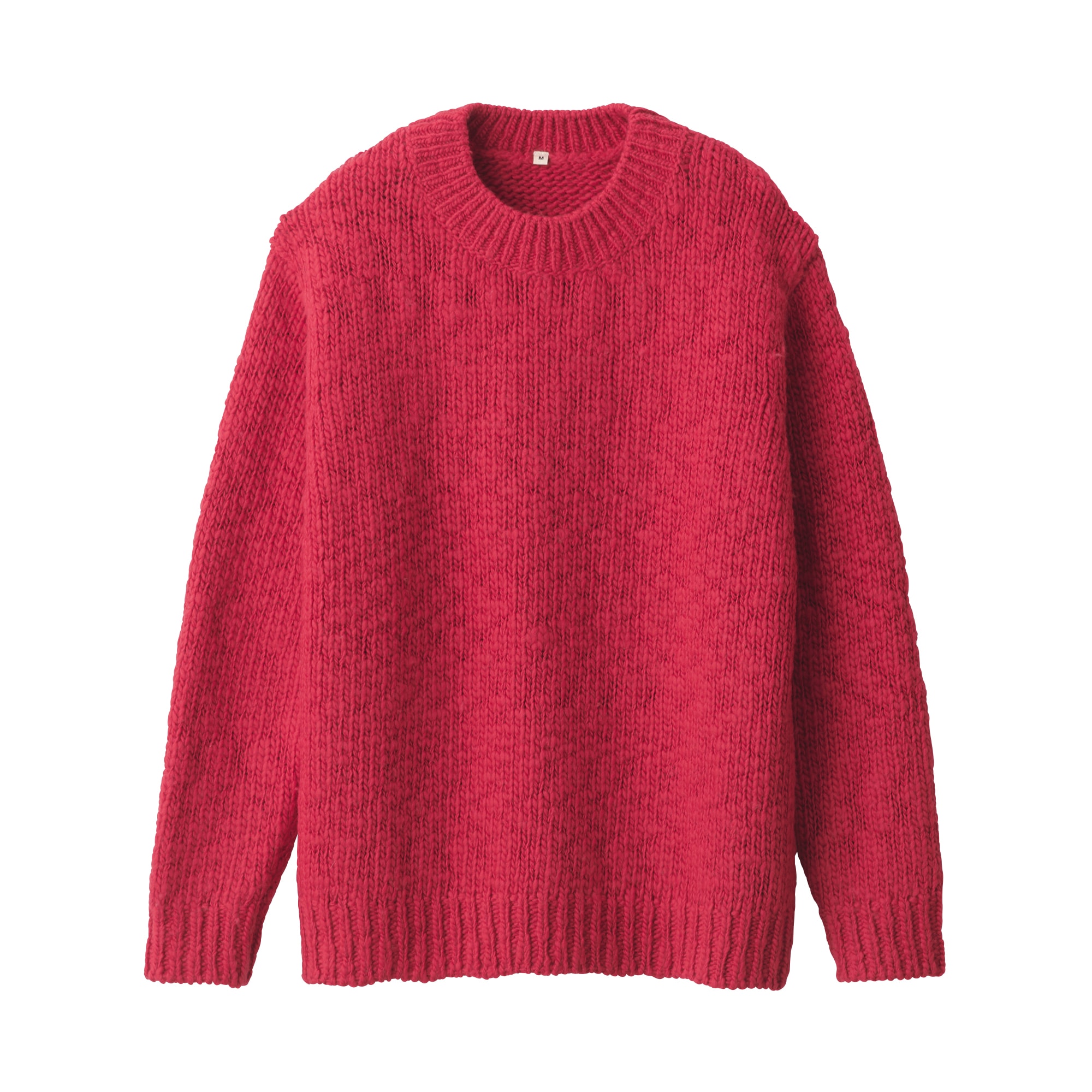 婦人　ウールローゲージクルーネックセーター