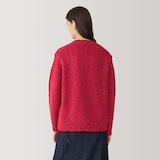 婦人　ウールローゲージクルーネックセーター