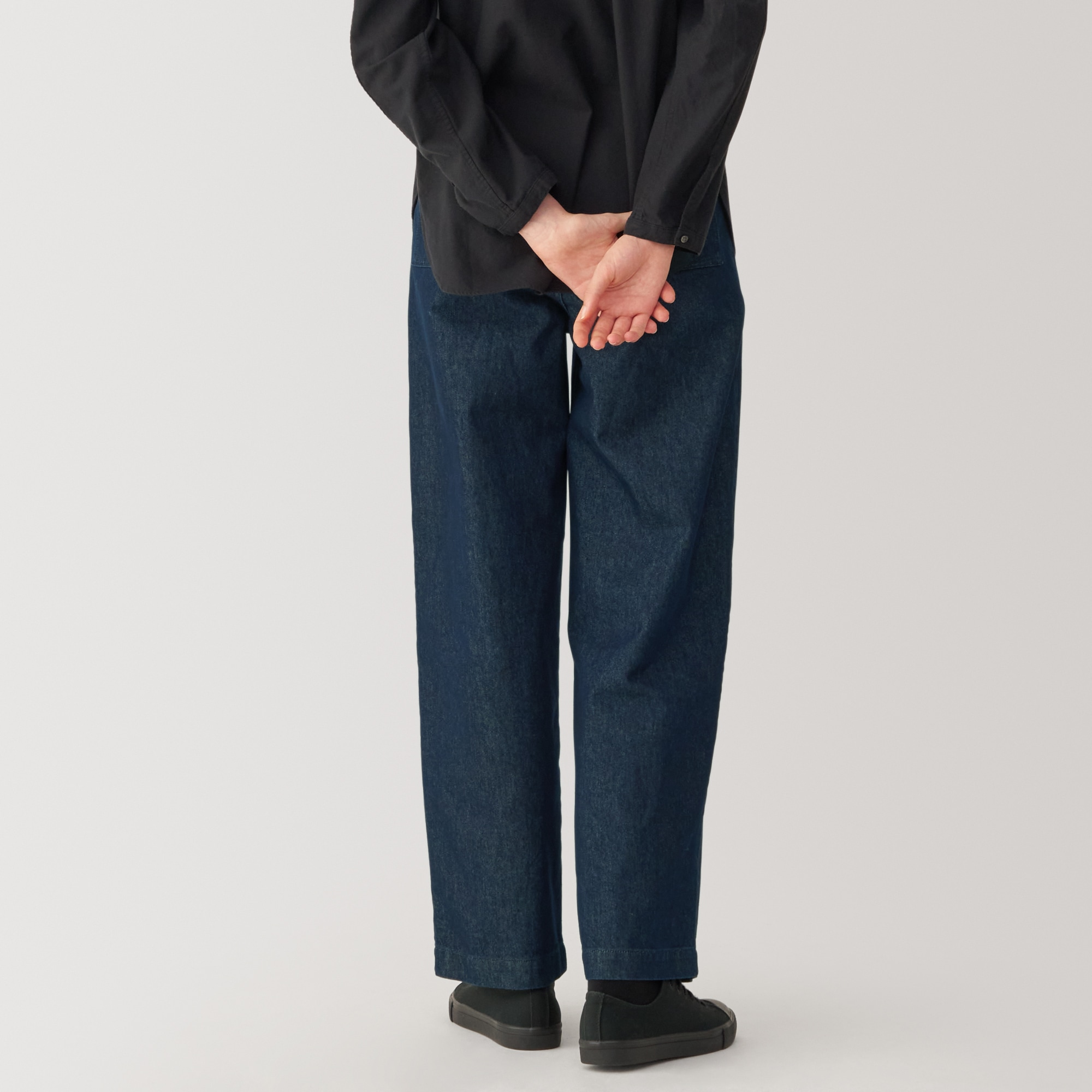 婦人　和紙混デニムパンツ