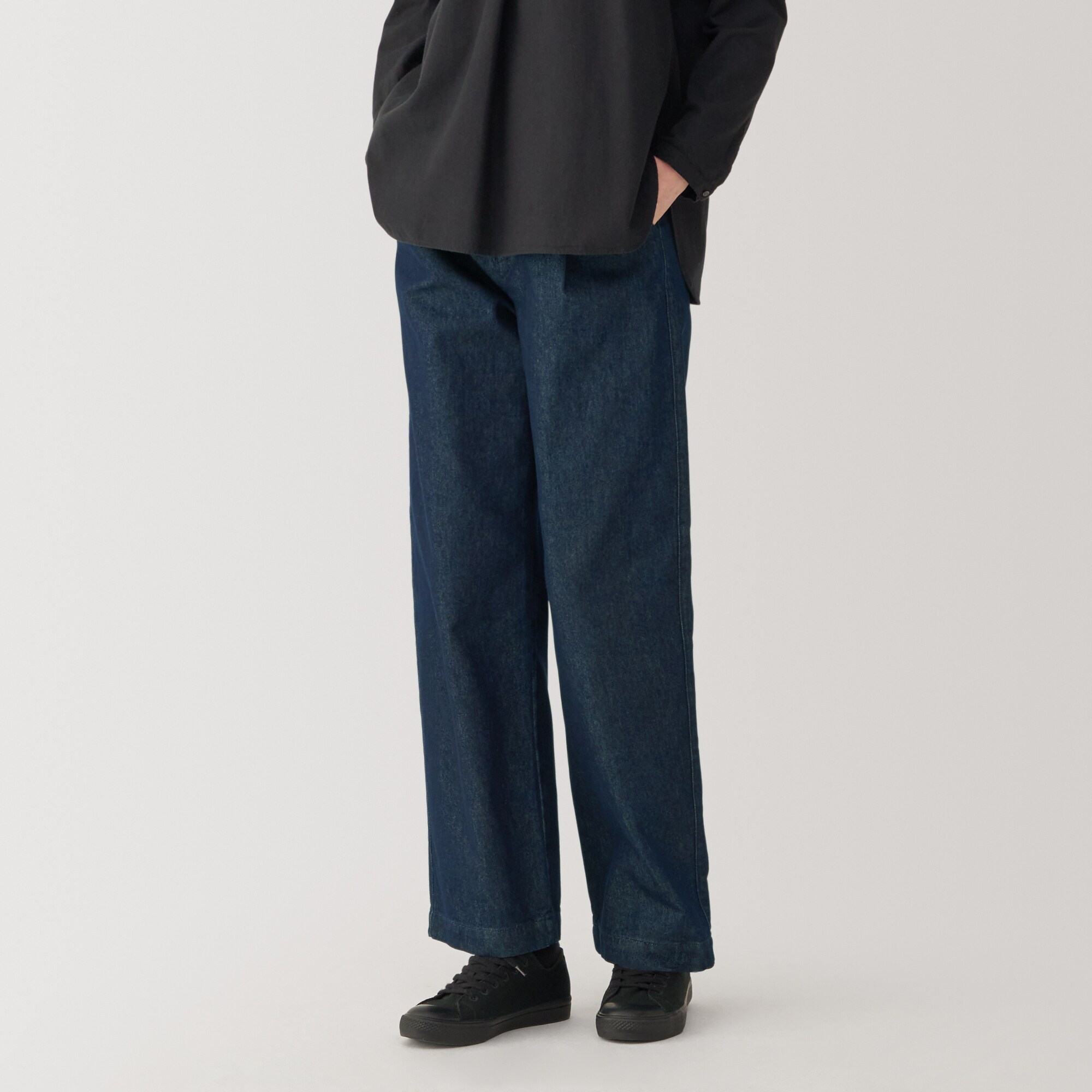 婦人 和紙混デニムパンツ | 無印良品