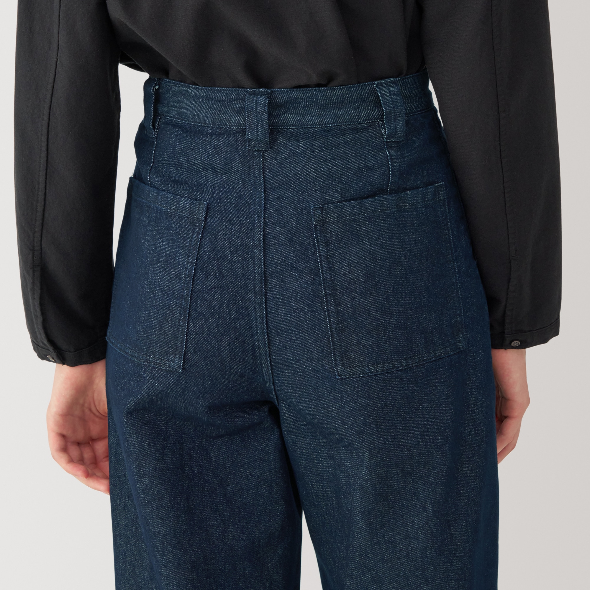 婦人　和紙混デニムパンツ