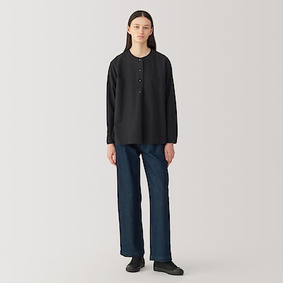 婦人　和紙混デニムパンツ