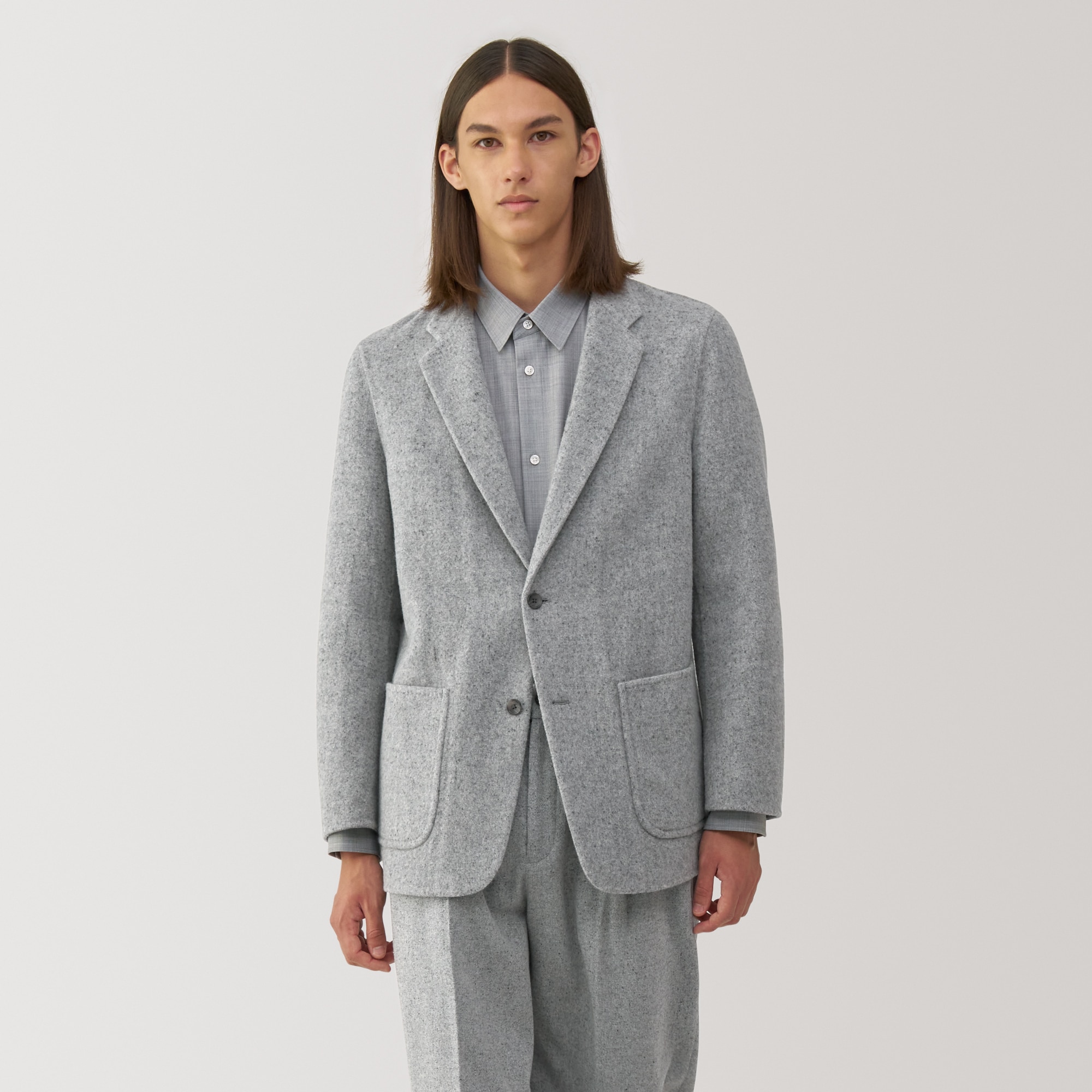 紳士　カシミヤ混ジャケット