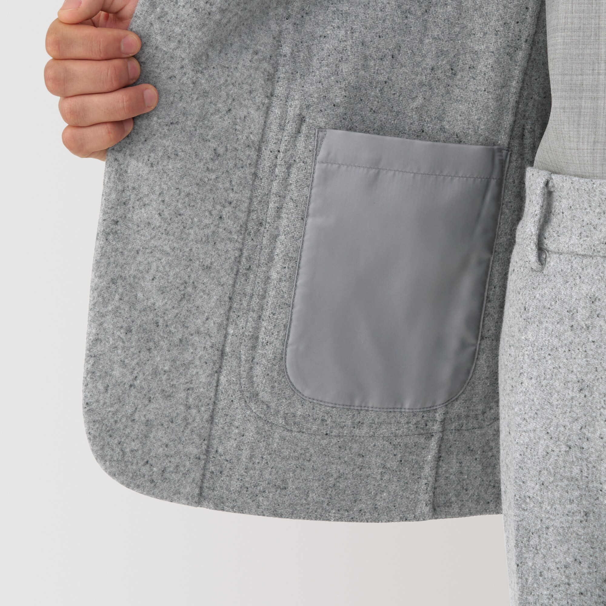 紳士　カシミヤ混ジャケット