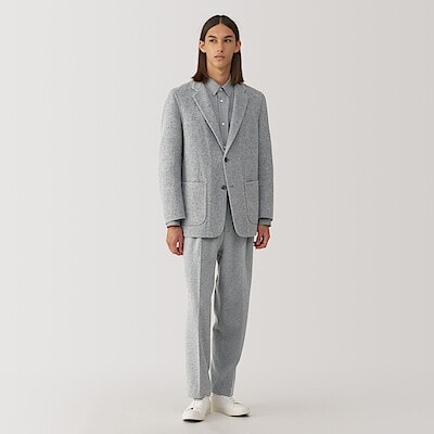 紳士　カシミヤ混ジャケット