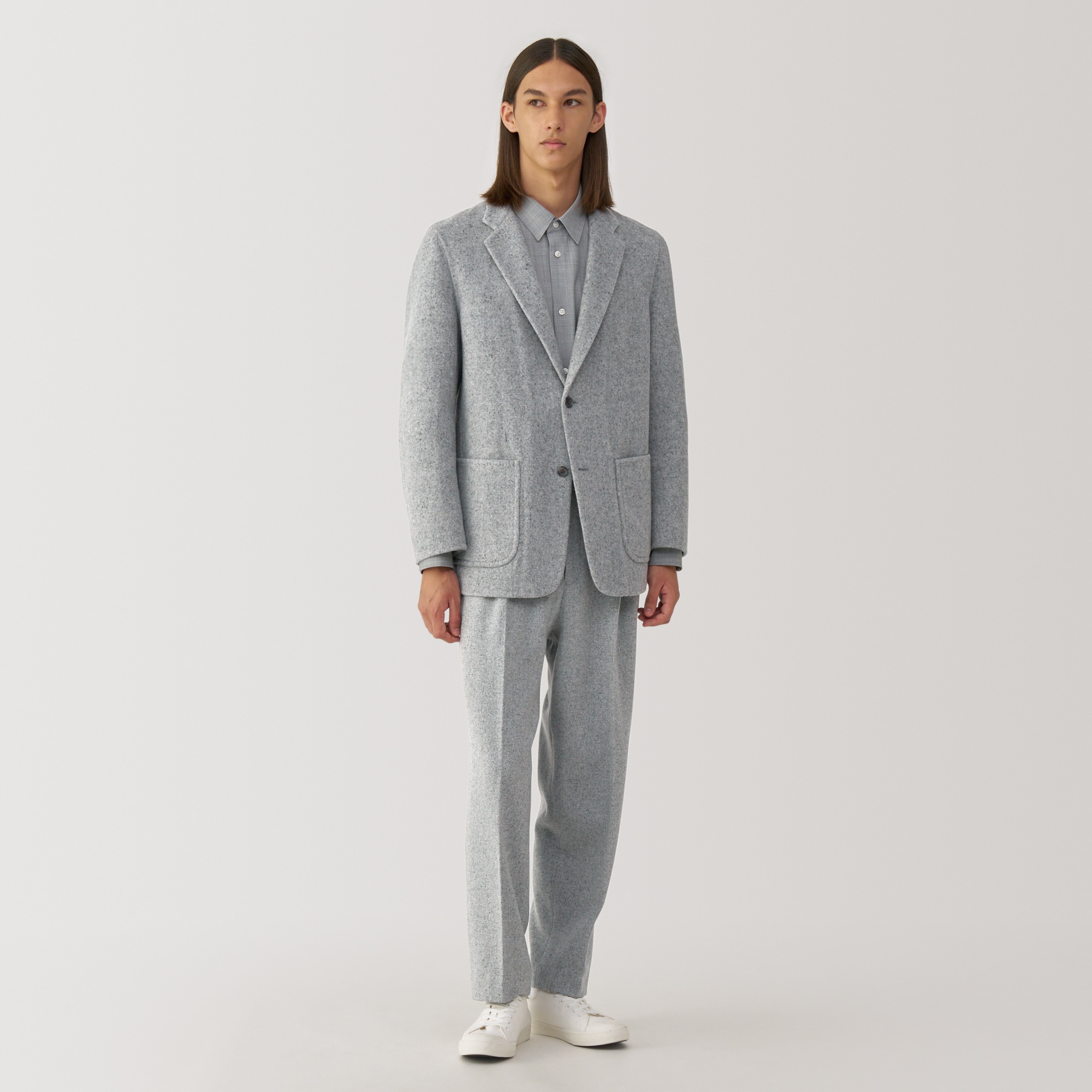 紳士　カシミヤ混ジャケット