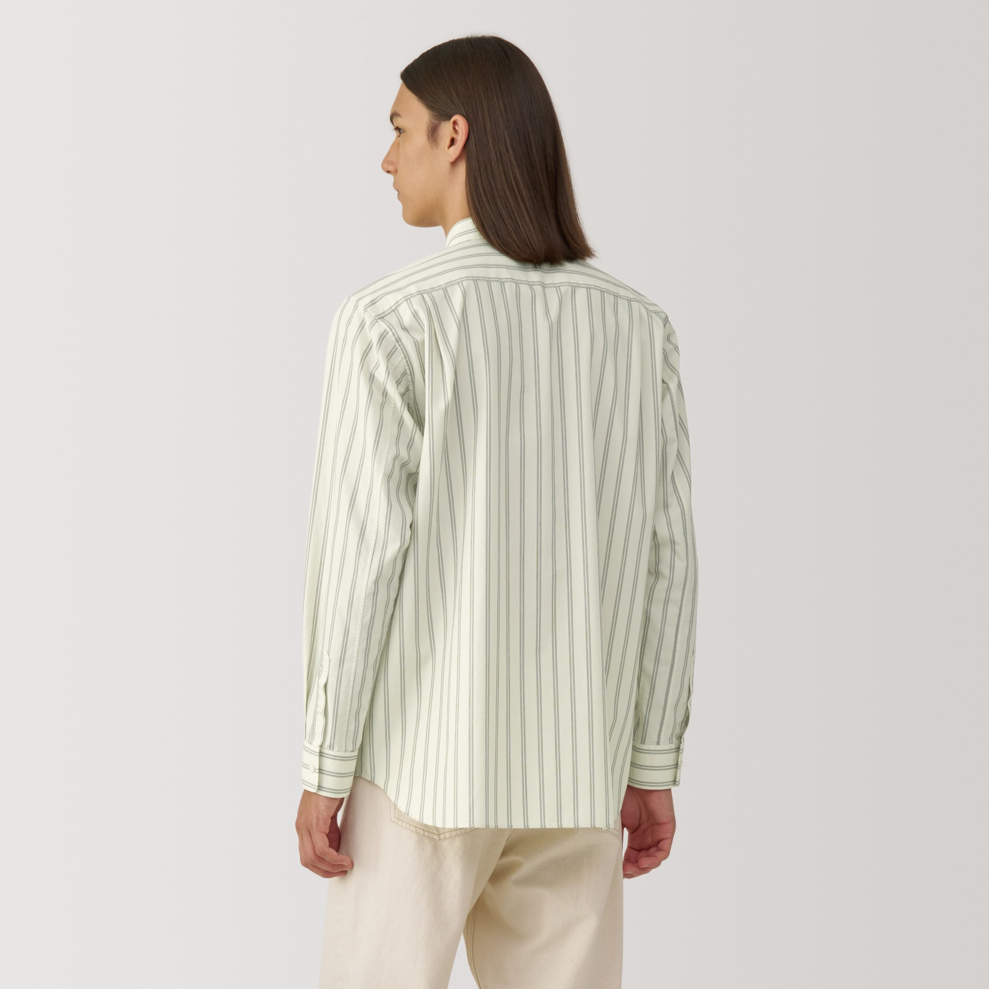 紳士　ポプリンレギュラーカラーシャツ