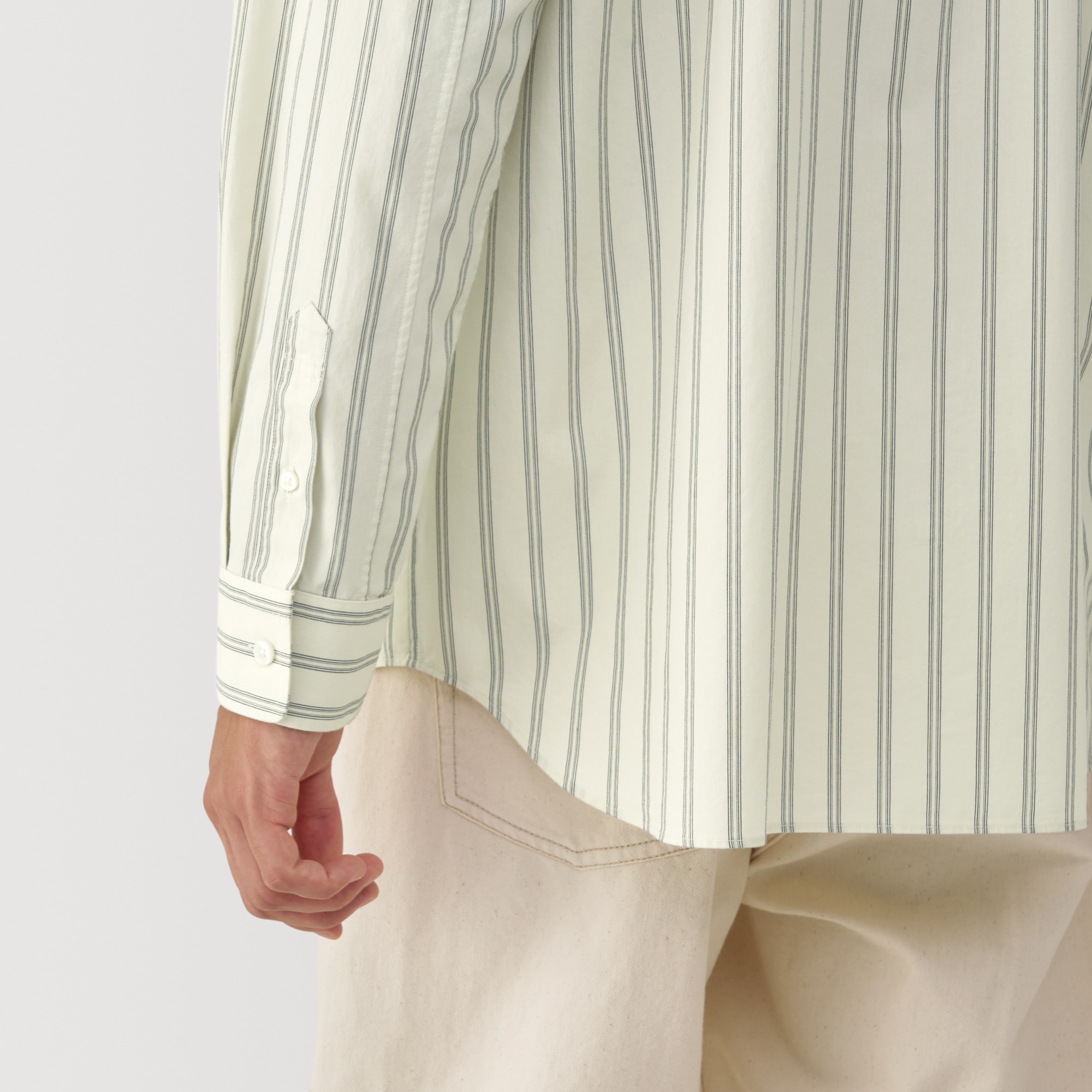 紳士　ポプリンレギュラーカラーシャツ