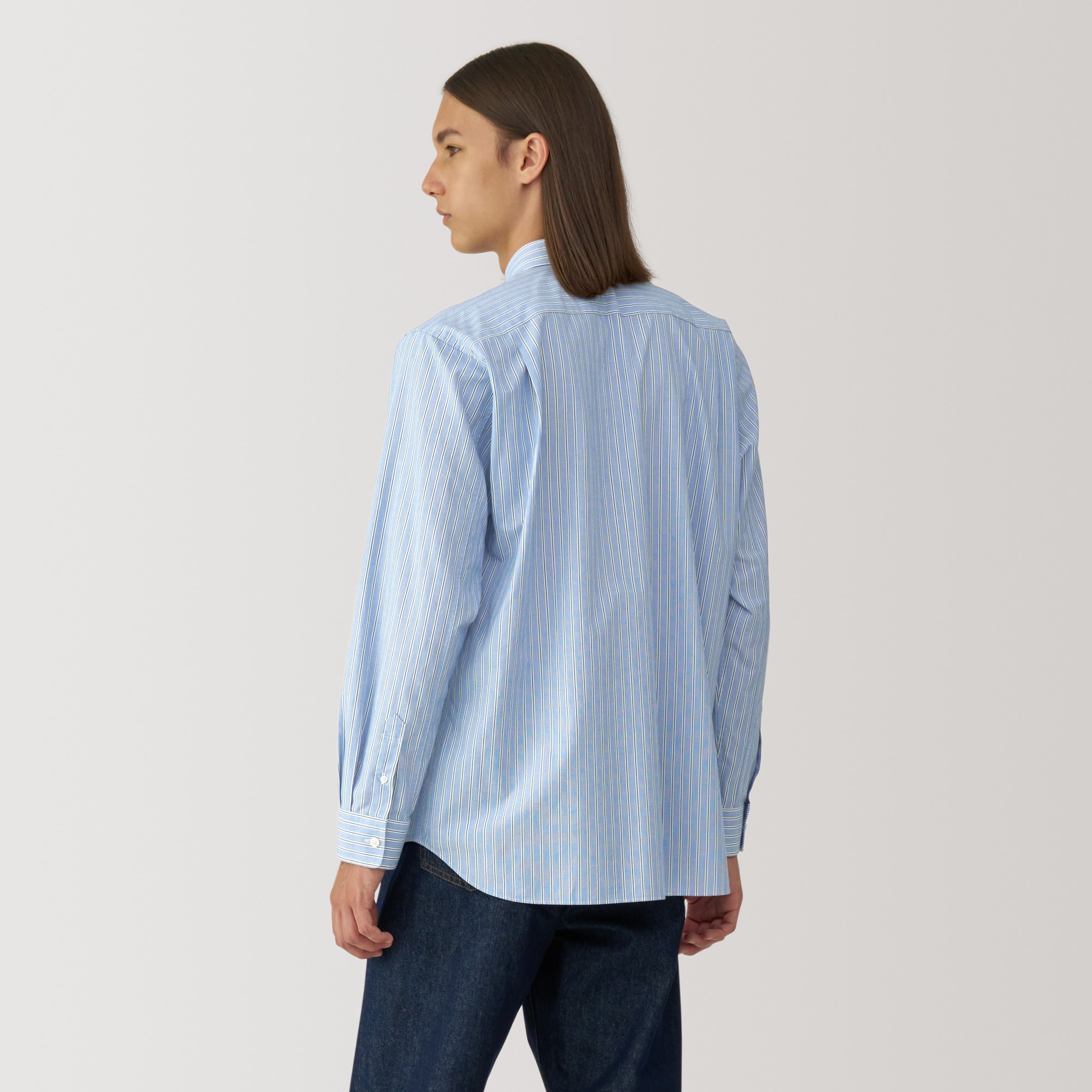 紳士　ポプリンレギュラーカラーシャツ