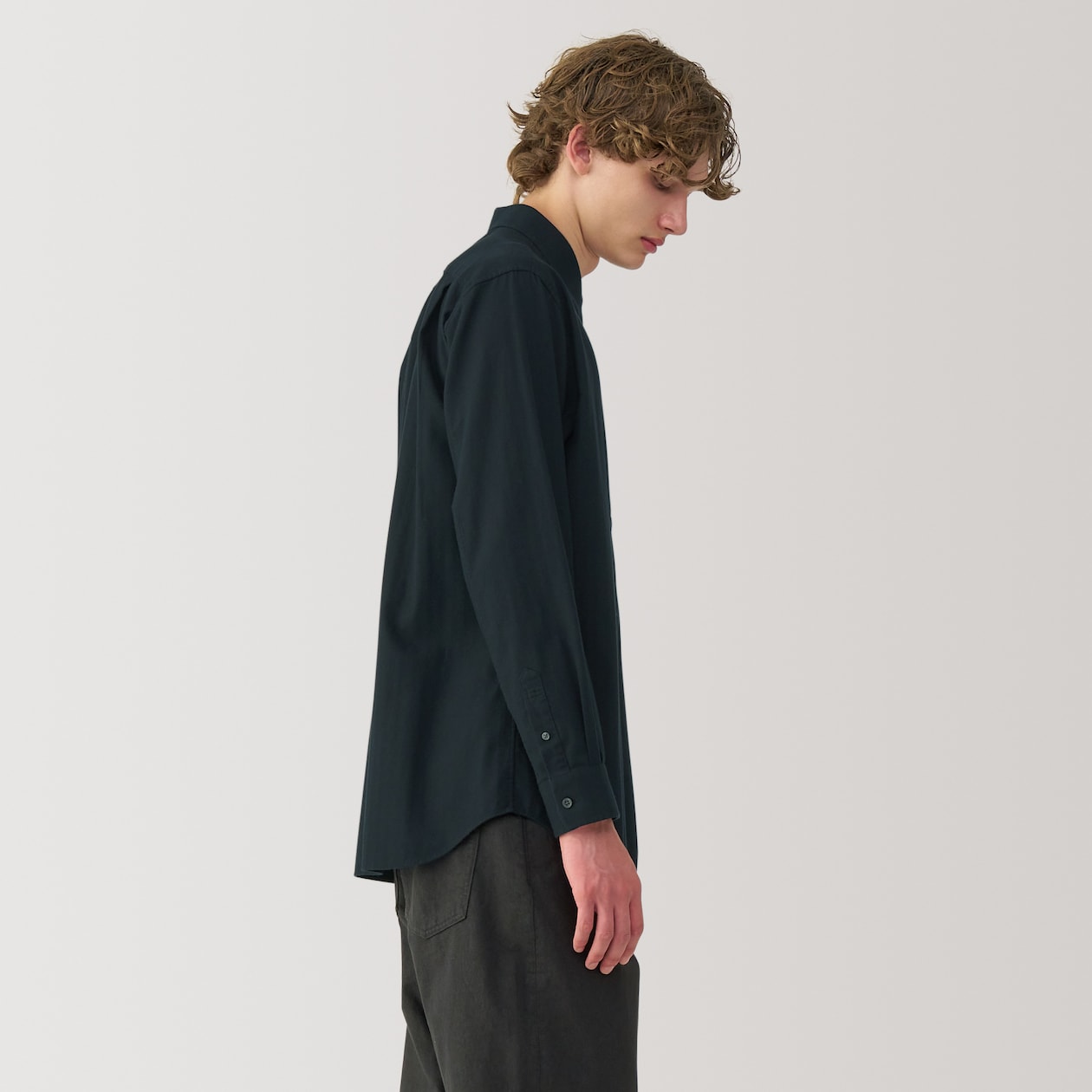 紳士　起毛ツイルレギュラーカラーシャツ