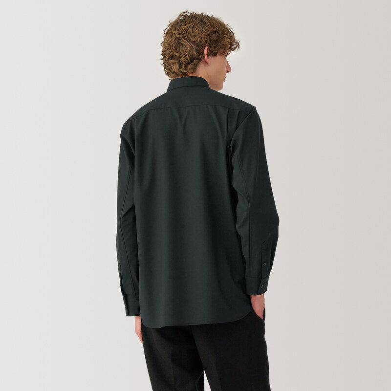 紳士 ウール混レギュラーカラーシャツ | 無印良品