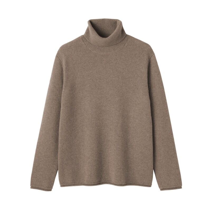 紳士 自然のまんまの色 カシミヤタートルネックセーター | 無印良品