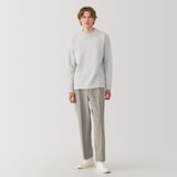 紳士　縮絨ウールモックネックセーター