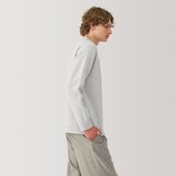 紳士　縮絨ウールモックネックセーター