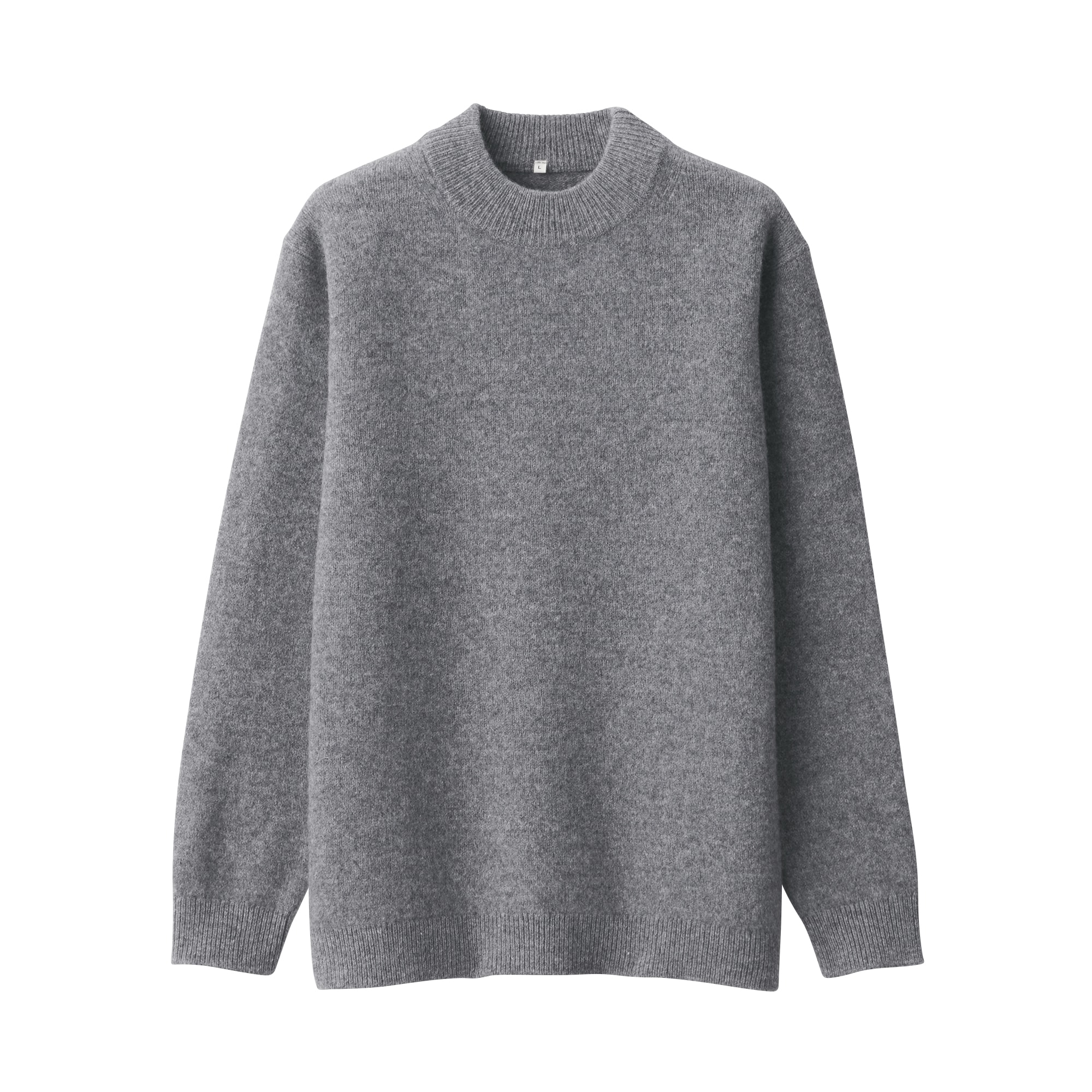 紳士　縮絨ウールモックネックセーター