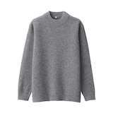 紳士　縮絨ウールモックネックセーター