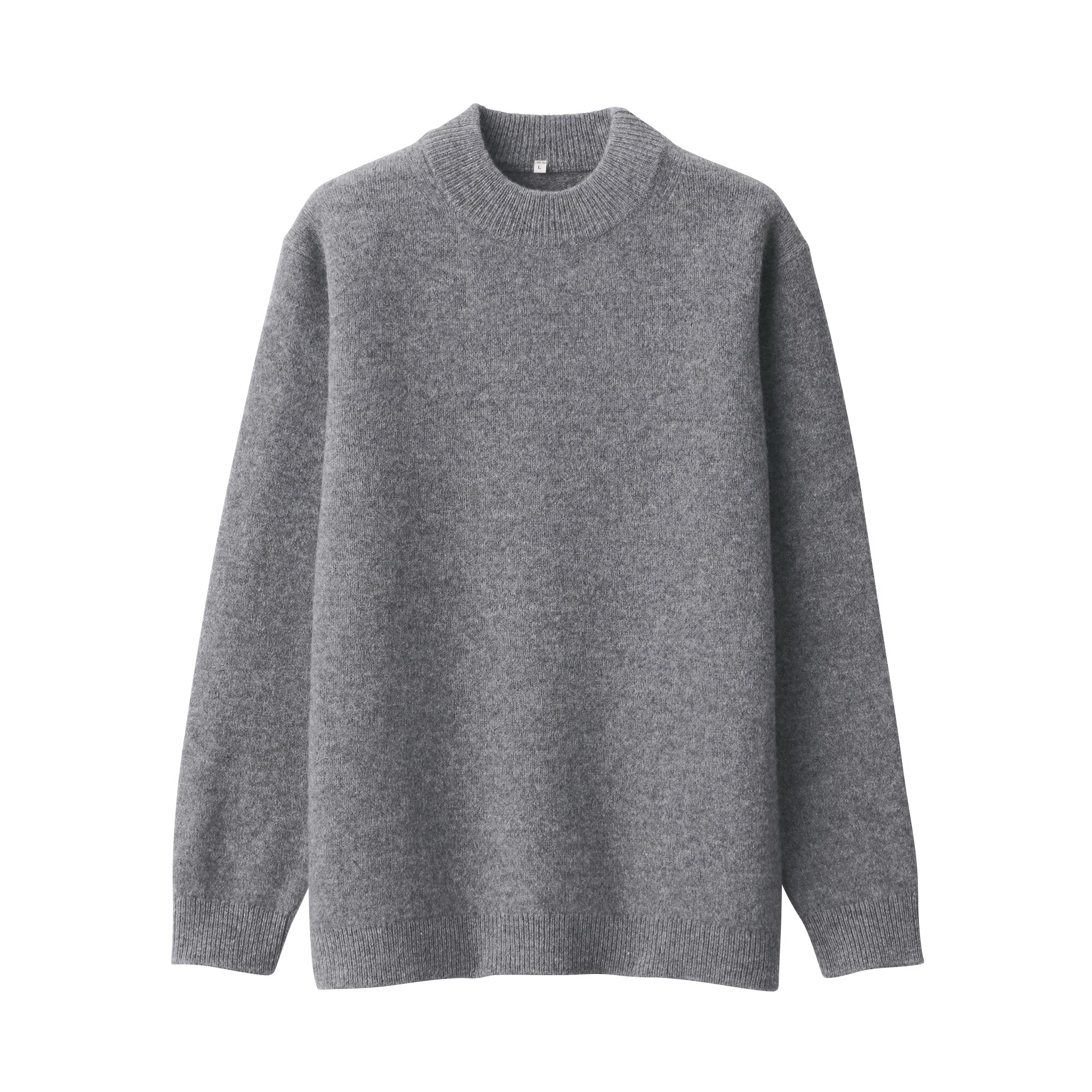 紳士　縮絨ウールモックネックセーター