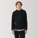 紳士　縮絨ウールモックネックセーター