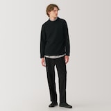 紳士　縮絨ウールモックネックセーター