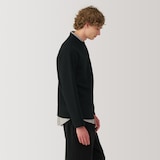 紳士　縮絨ウールモックネックセーター