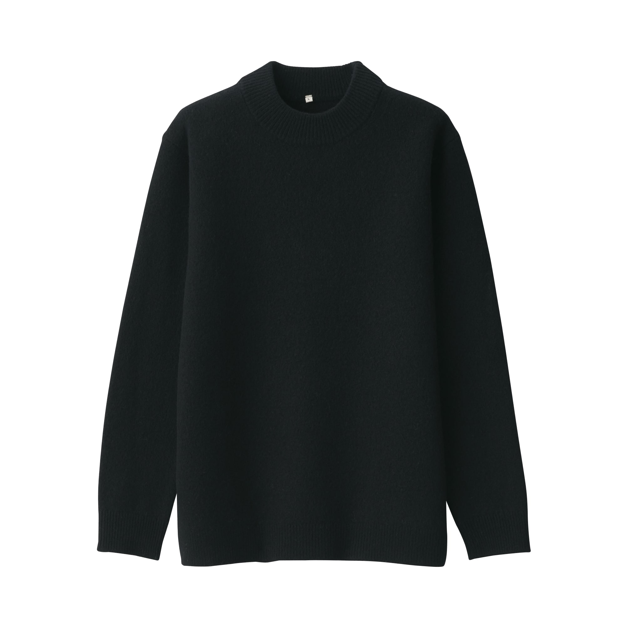 紳士　縮絨ウールモックネックセーター