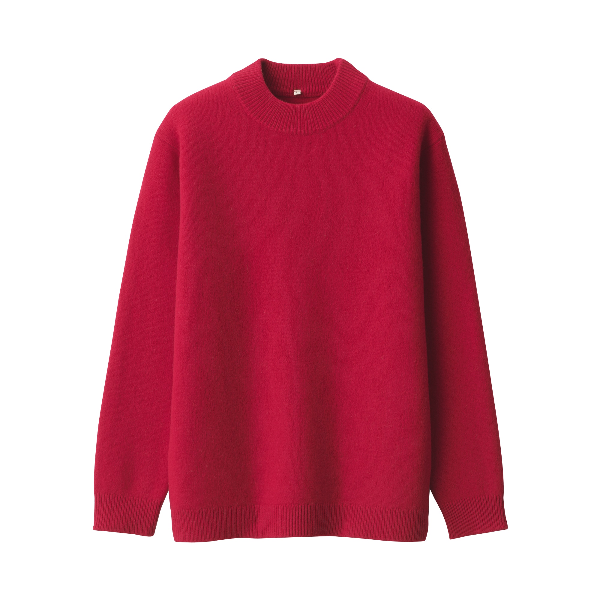 紳士　縮絨ウールモックネックセーター