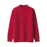 紳士　縮絨ウールモックネックセーター