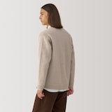 紳士　縮絨ウールＶネックカーディガン