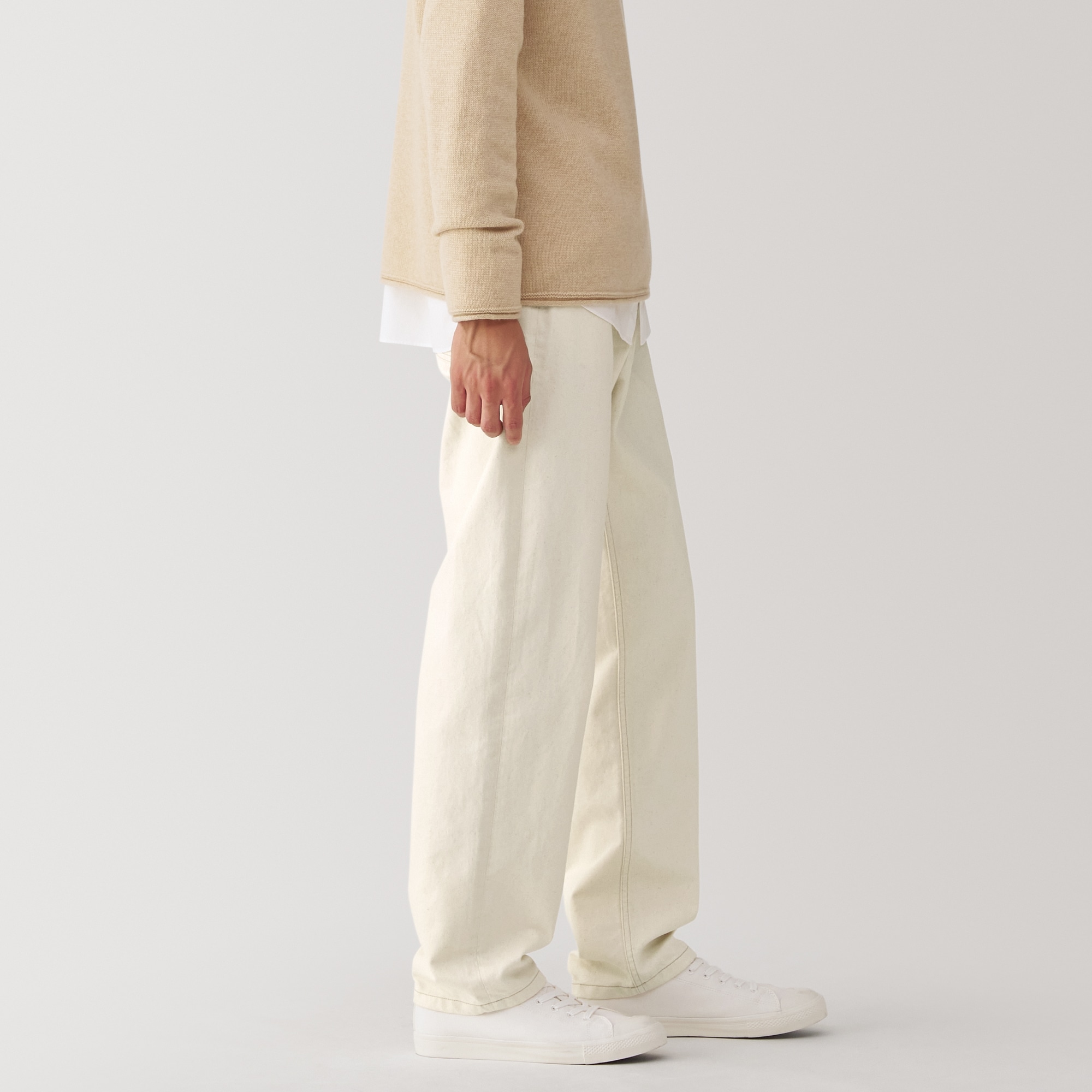 MUJI labo 和紙混５ポケットパンツ 29 紳士 和紙混5ポケットパンツ | 無印良品