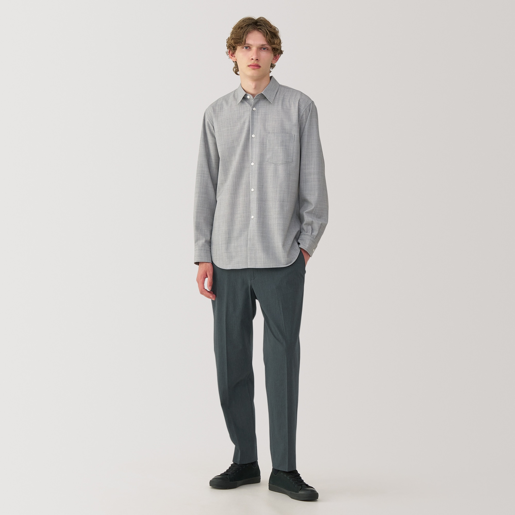 紳士　ストレッチストレートパンツ